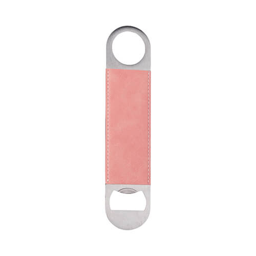 Metal bottle opener made of steel and eco-leather for sublimation